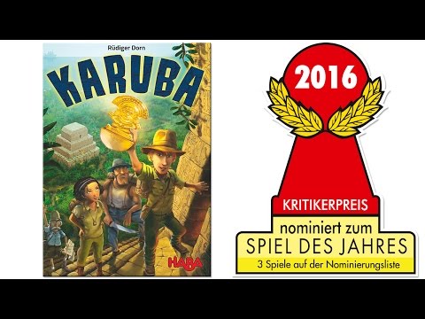 Karuba Nominated for 2016 German Game of the Year (Spiel des Jahres)